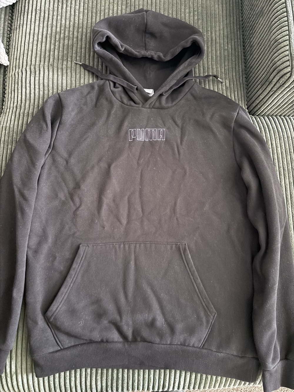 Puma Essentials Logo Hoodie Black Medium
